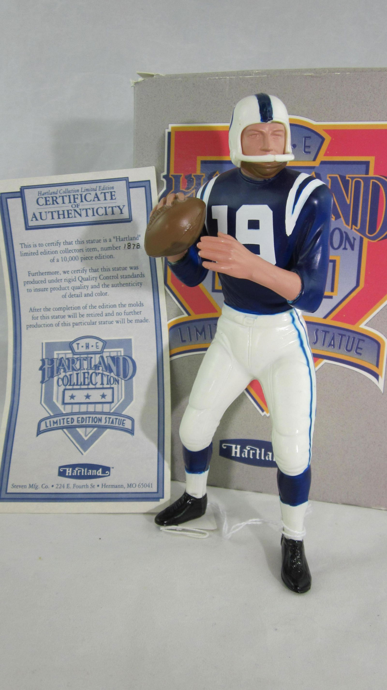 Hartland 1993 Limited Edition Johnny Unitas (1 of 1)