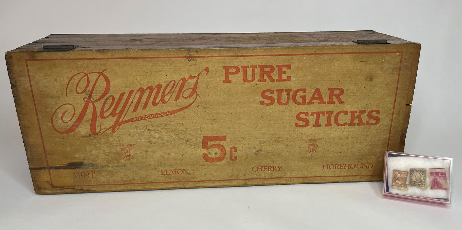 Wonderful Reymers Oure Sugar Sticks Wooden Box (1 of 3)