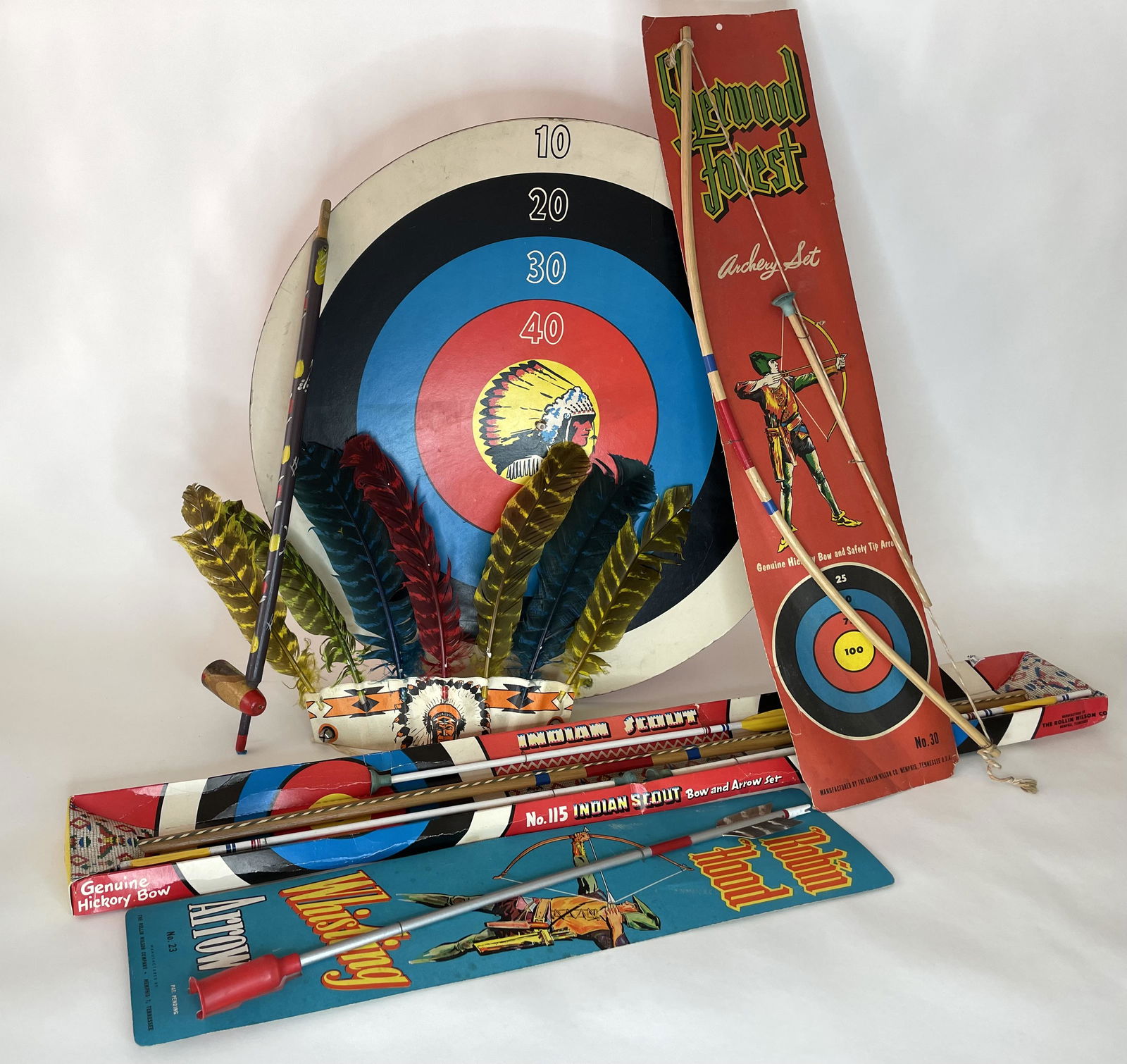 Indian Scout Bow & Arrow Set with Target (1 of 3)