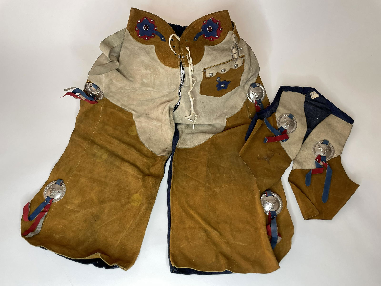 Child's Western Leather Chaps and Vest (1 of 1)