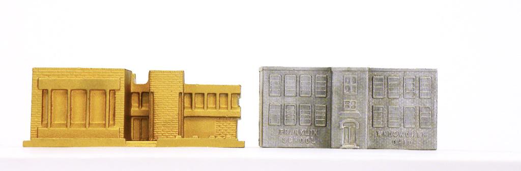 Two Aluminum Banks: American - Dated 1989 & 2000. Included are The Gettysburg National Bank (1989) and the Franklin School of Wadsworth, Ohio (2000). Pristine Condition.