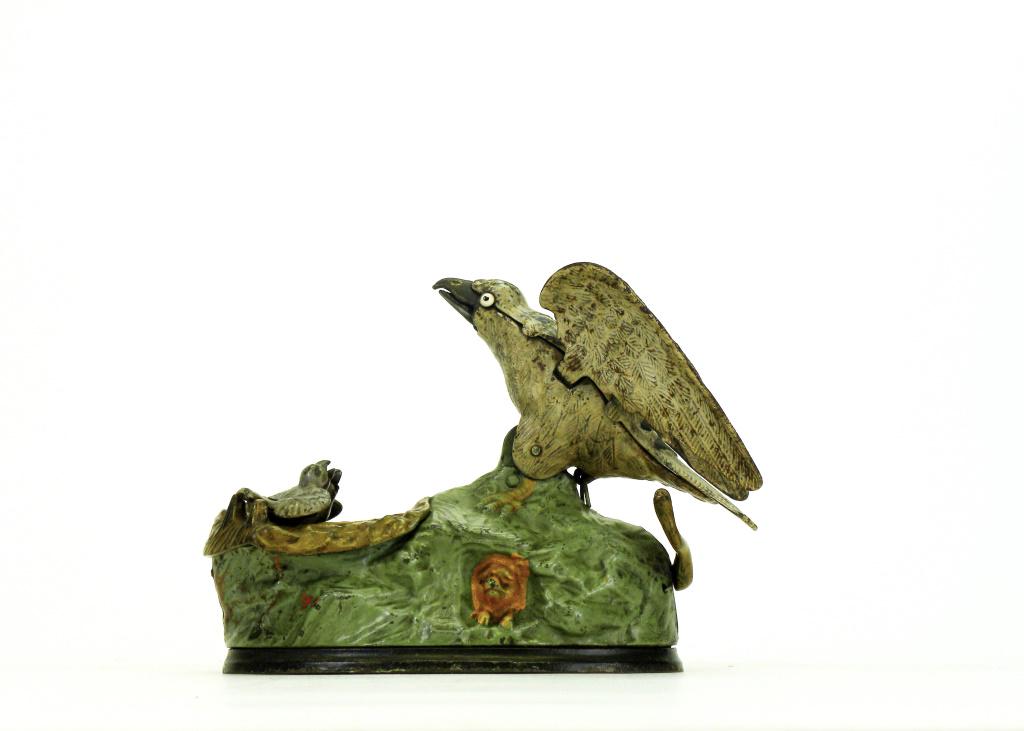 Eagle & Eaglets Iron Mechanical Bank (1 of 6)