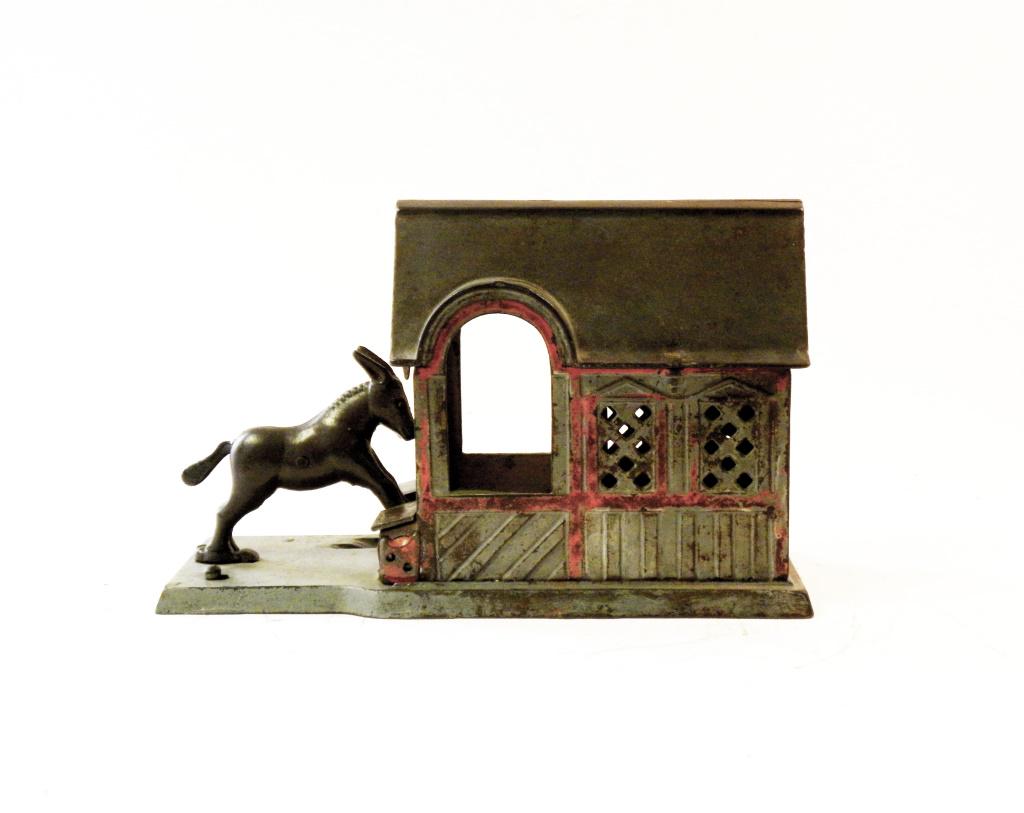Mule Entering Barn Mechanical Bank (1 of 10)