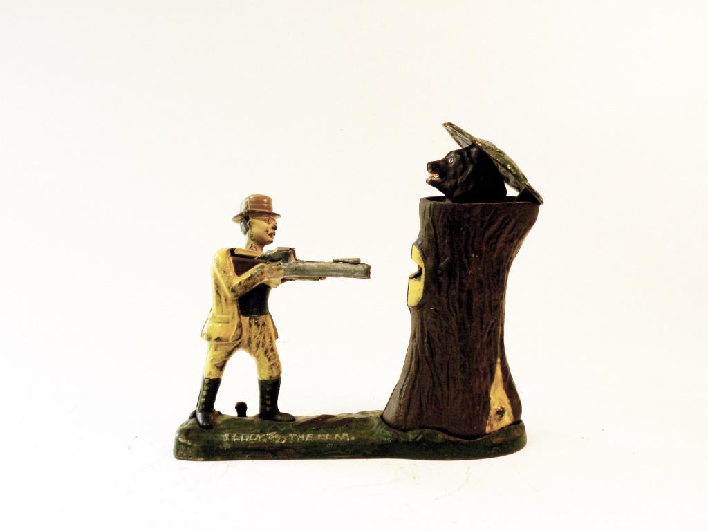 Teddy and the Bear Iron Bank (1 of 3)