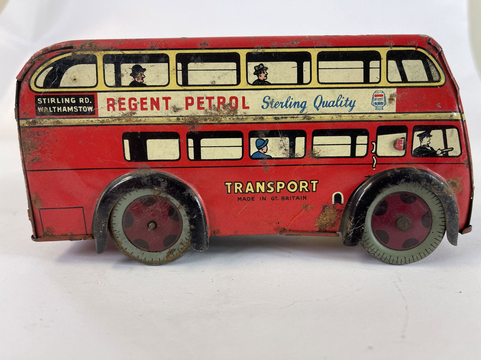 Double Decker Bus Tin Toy (1 of 3)