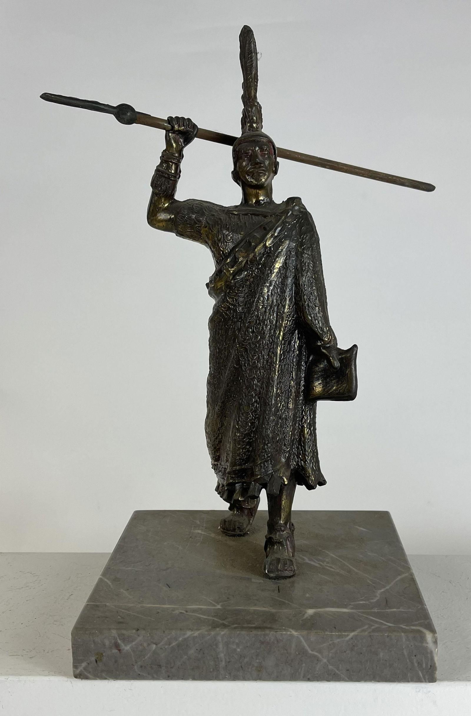 Early Roman Warrior on Marble Base (1 of 2)