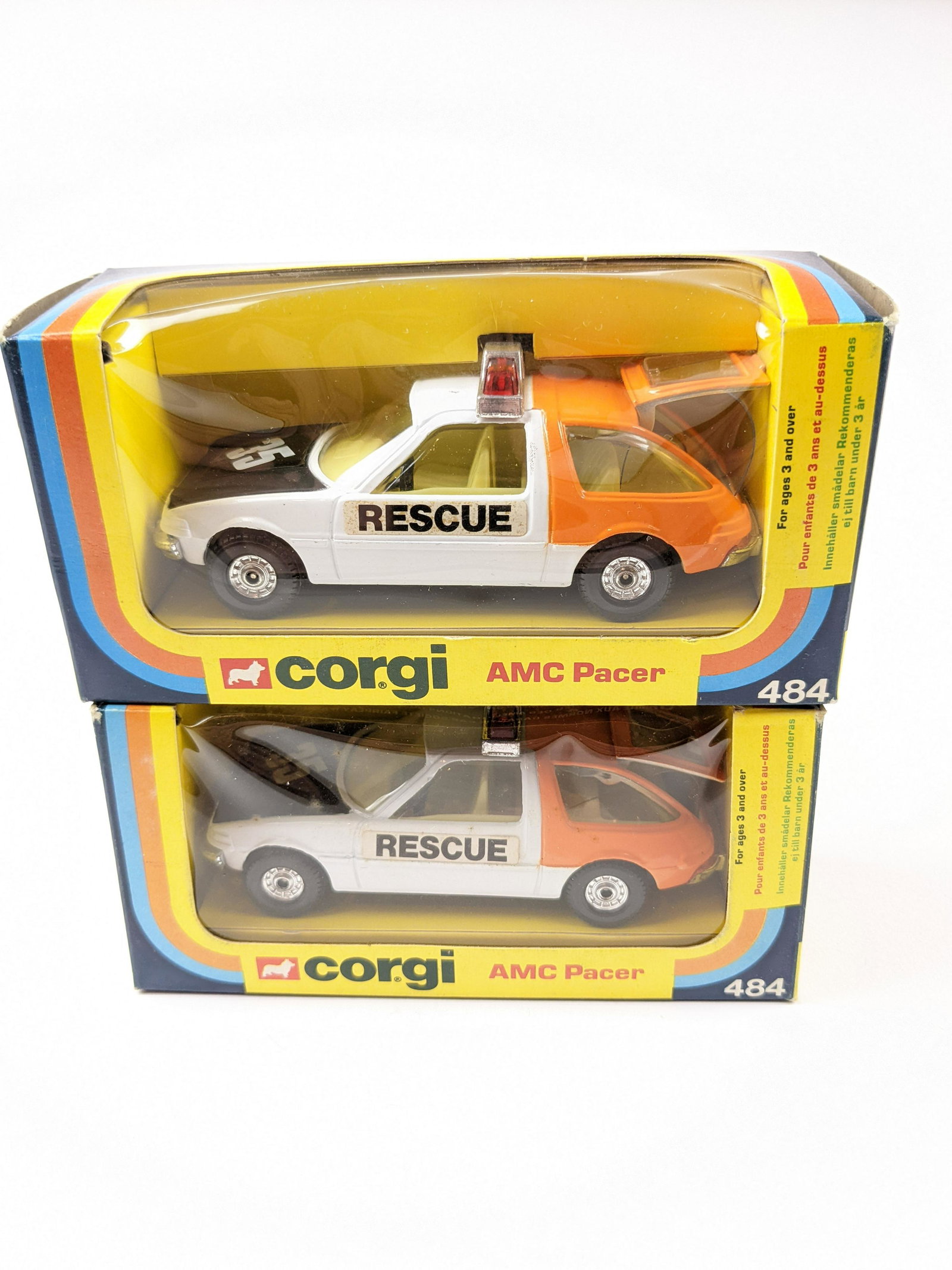 Corgi 484 AMC Pacer Rescue: 2 Pieces Condition Excellent Boxes Very Good