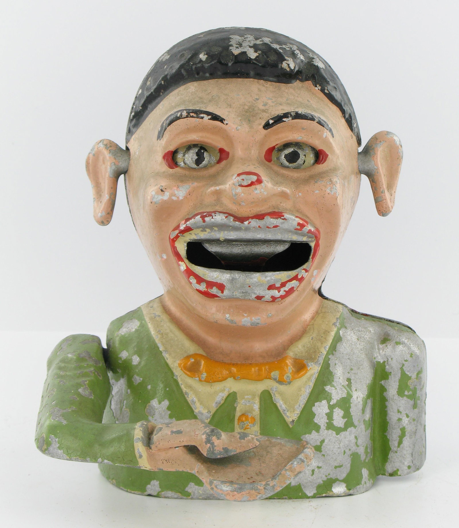 Large Green Clown Mechanical Bank (1 of 6)