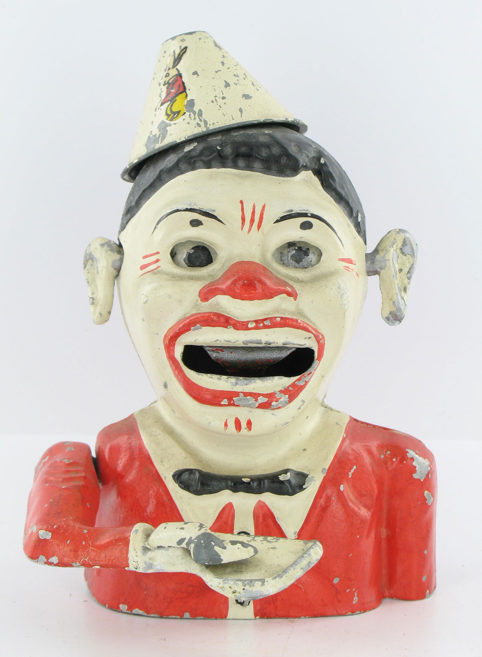 Large Red Clown Mechanical Bank (1 of 6)