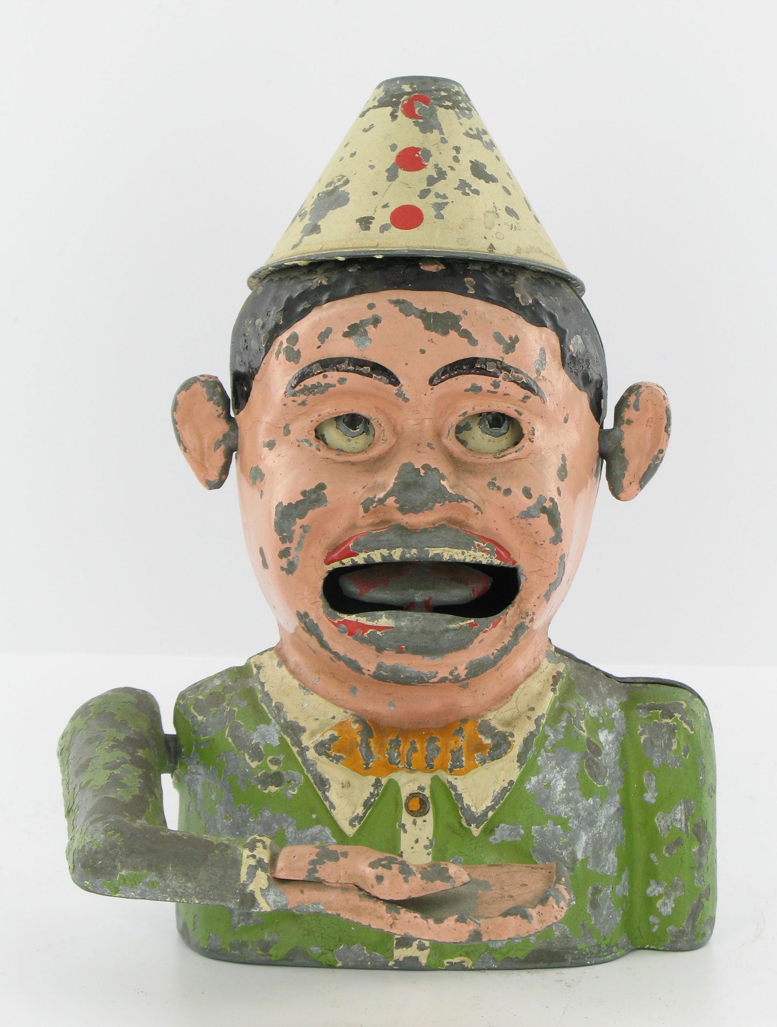Small Green Clown Mechanical Bank (1 of 8)
