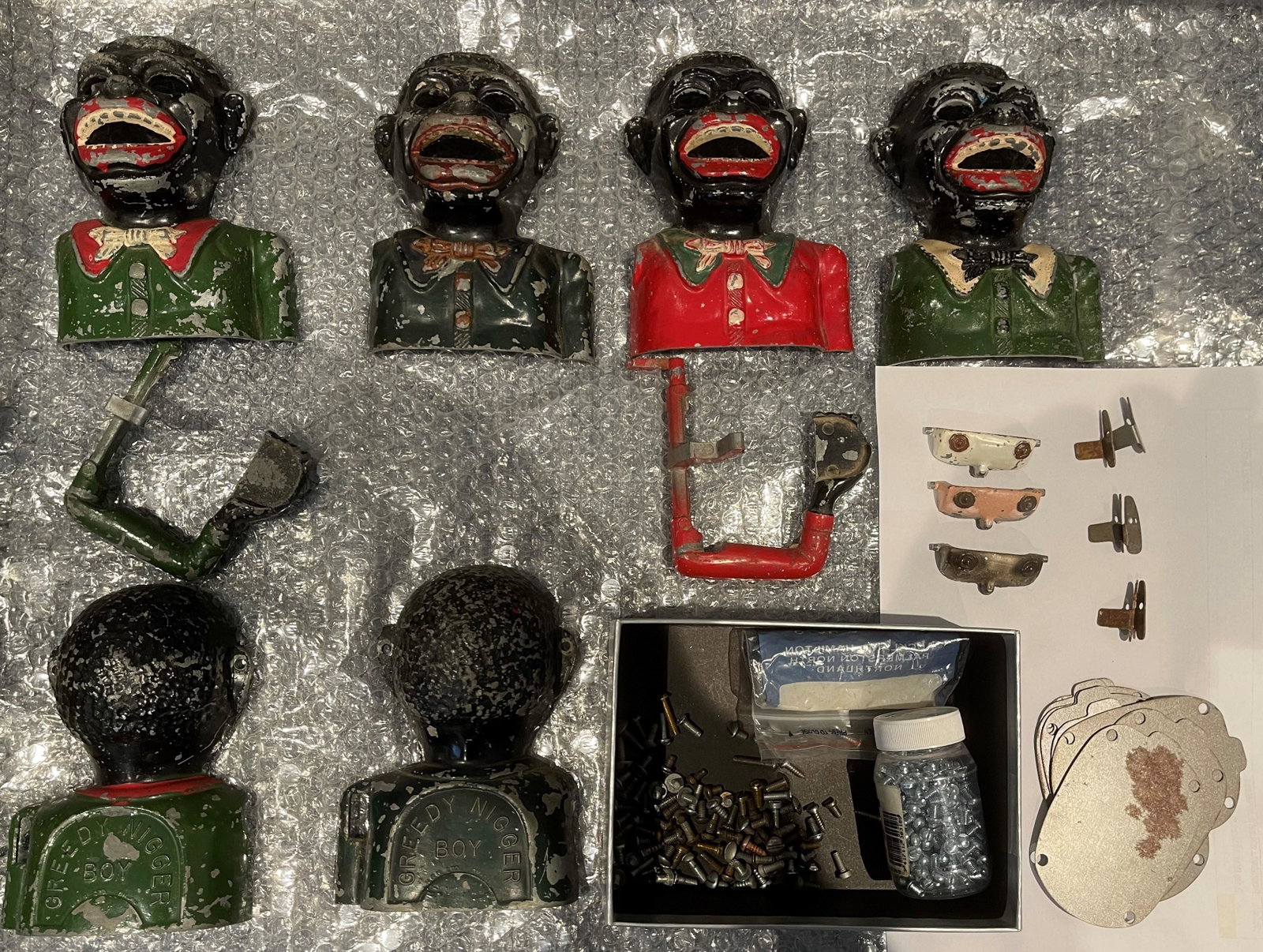 JN Parts and Base Plates: Miscellaneous Parts. Very Good Condition.