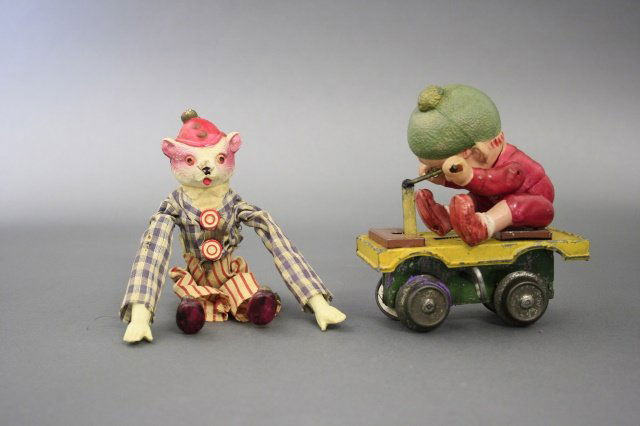 Somersaulting Bear / Boy on Handcar (1 of 2)