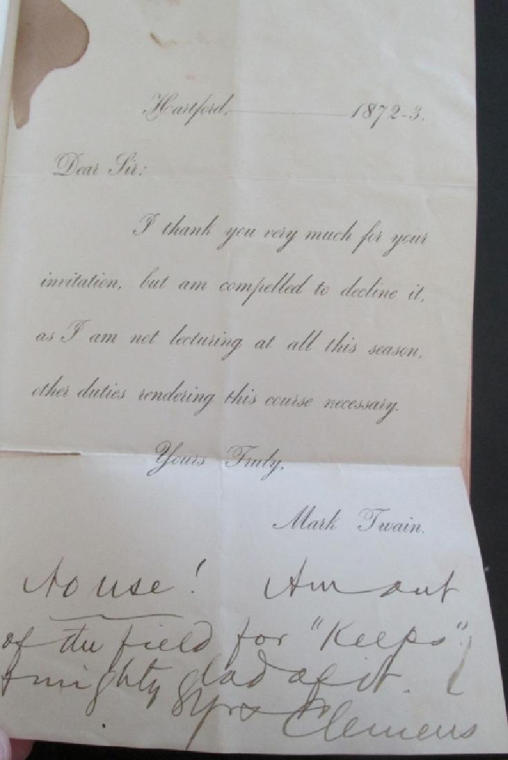 Mark Twain Letter & 25 Volume Set (1 of 8)