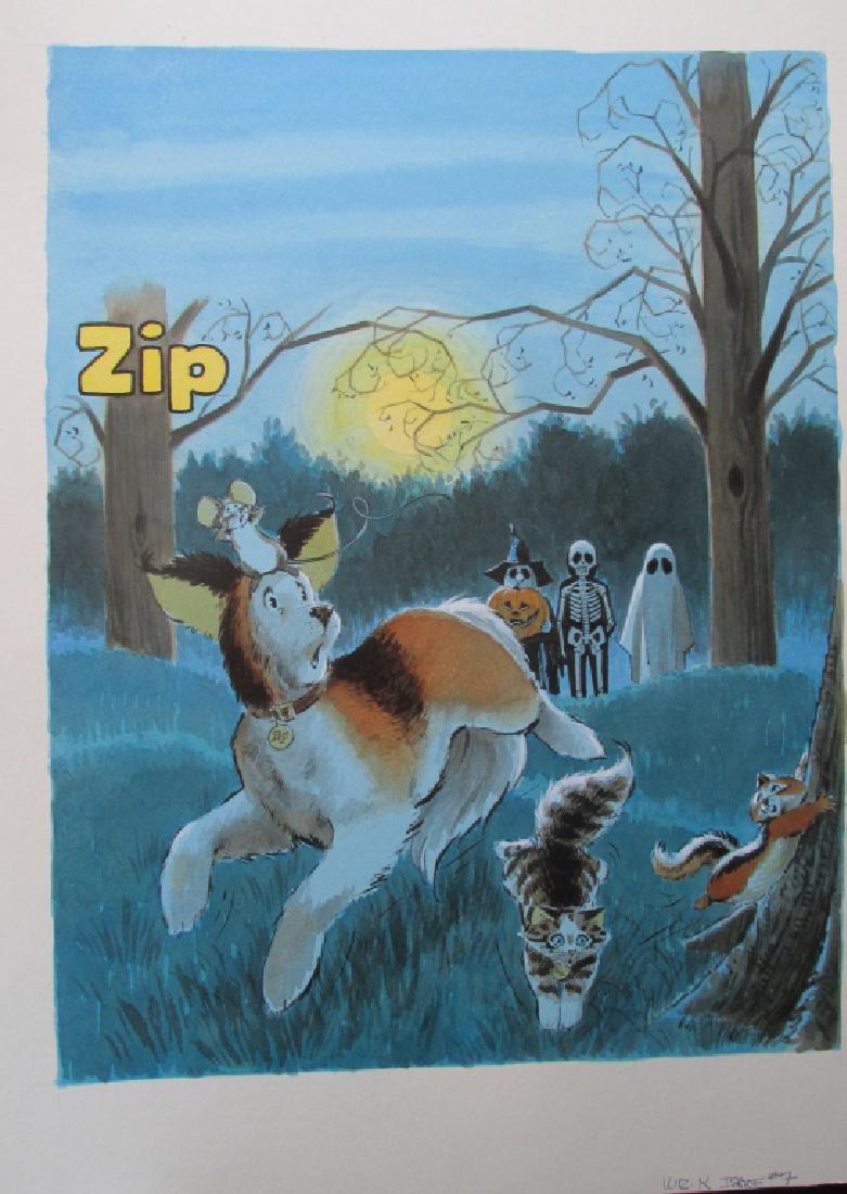 Original Weekly Reader Illustration Halloween (1 of 3)