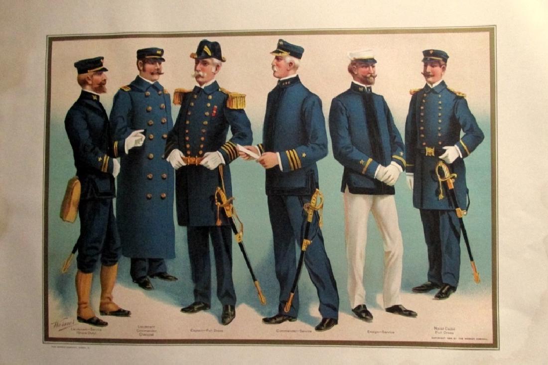 US Navy Uniforms 1899 Officers (1 of 1)