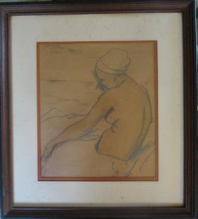 Nicolae Tonitza - 1886 - 1940: Portrait of a Nude Nicolae Tonitza - 1886 - 1940 Artist: Nicolae Tonitza - 1886 - 1940 Medium: Watercolor / Graphite Date: 1938&n