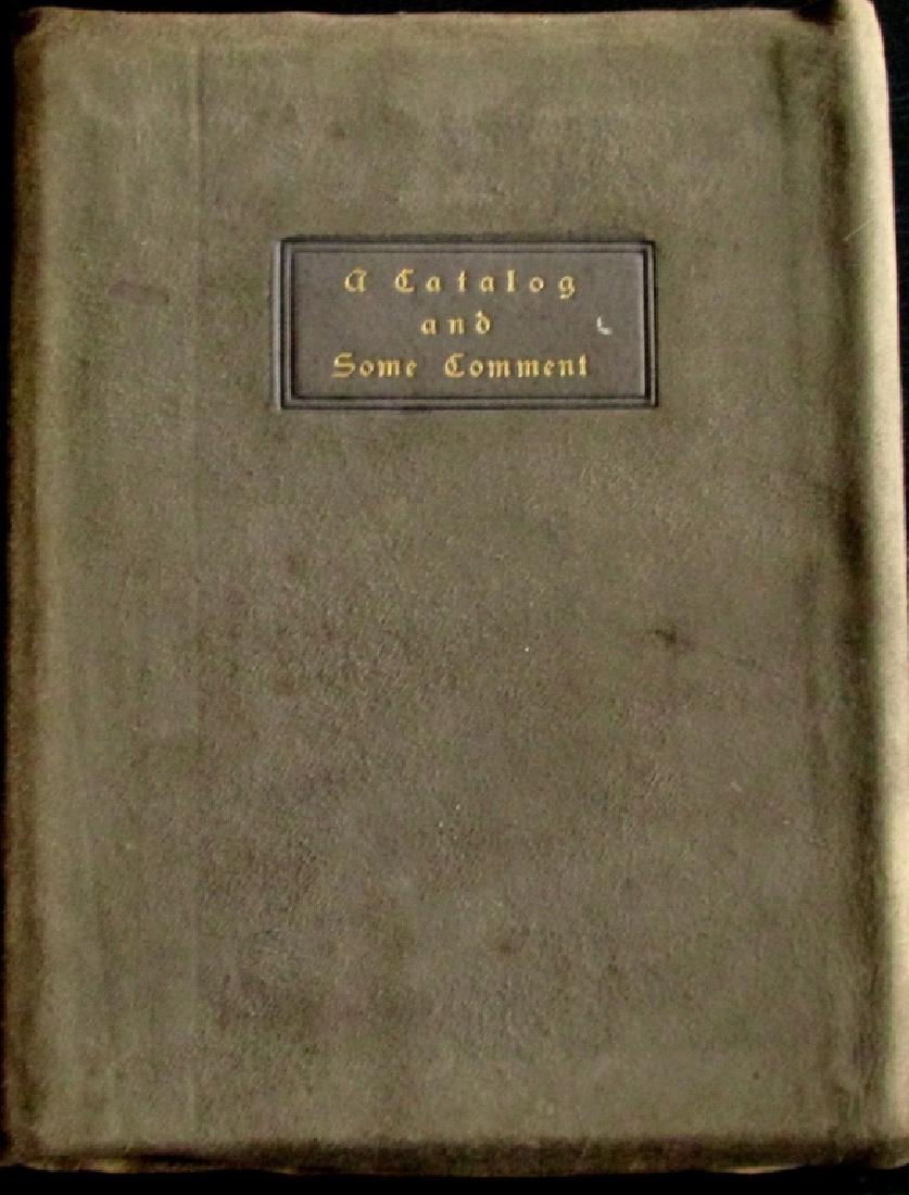 A Very Rare Roycrofter Book: Roycrofters Books A Catalogue and Some Comment Concerning the Shop and Workers at East Aurora, N.Y. Photographs in this volume are rare. Samuel Warner title page &