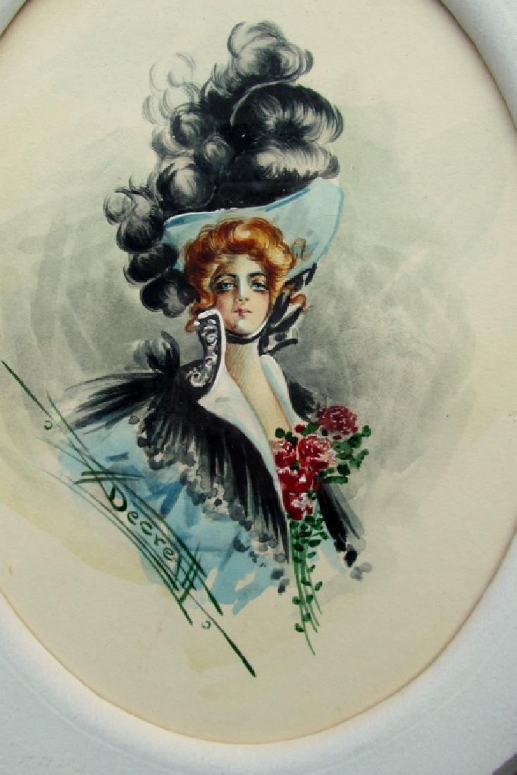 Decre ~ Lady In Blue with Roses (1 of 3)