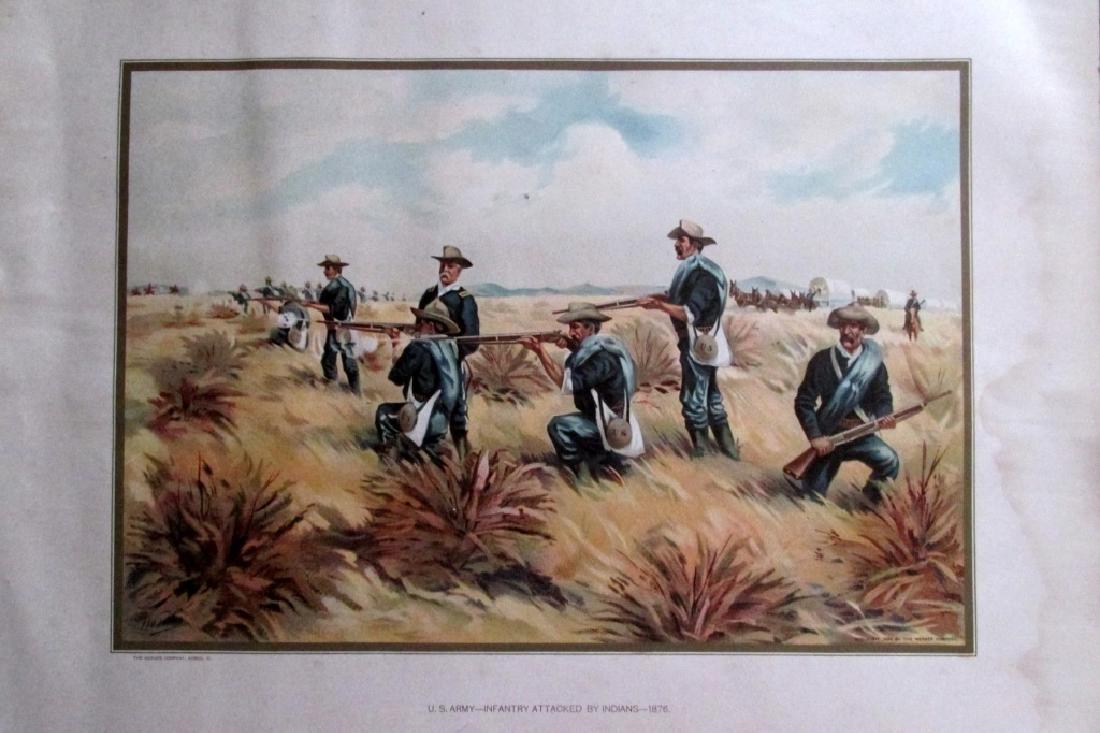 US Army Infantry Attacked By Indians 1876 (1 of 1)