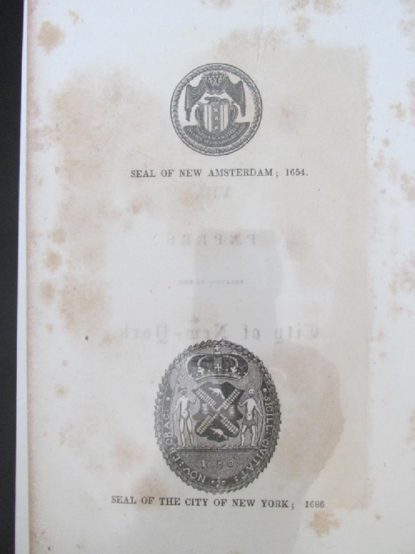 Seals of New Amsterdam & City of New York (1 of 1)