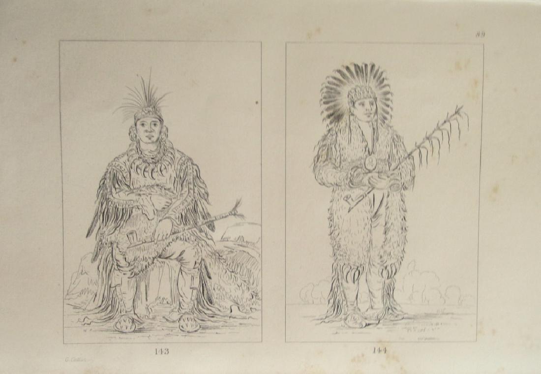 Two Ottoes - George Catlin: Two Ottoe Warriors the the man The Pawnees live in four villages some few miles apart on the banks of the Platte river having their allies the Omahas and Ottoes so near
