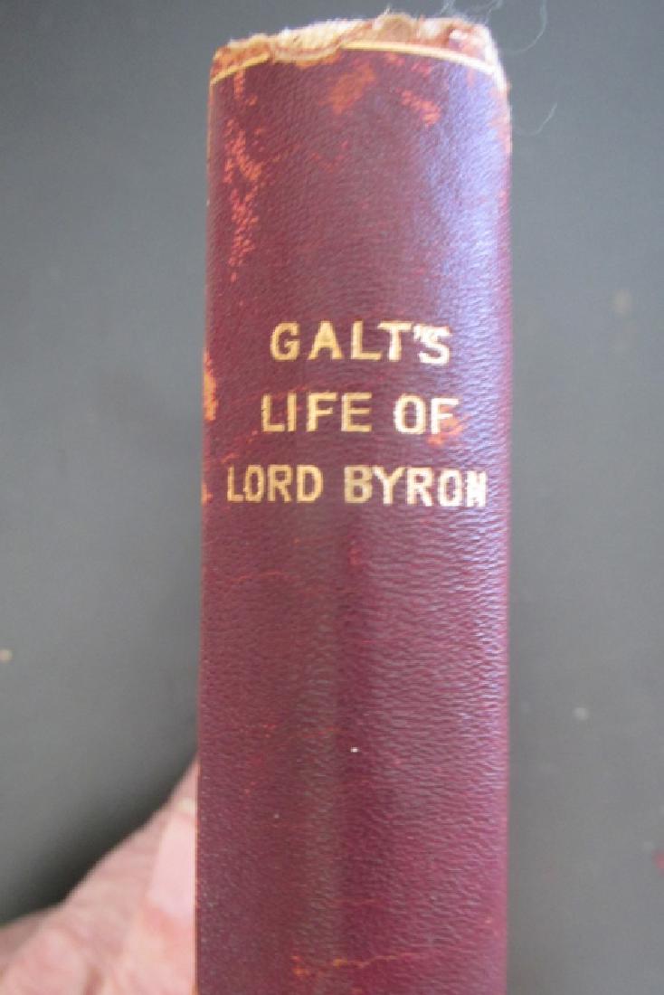 The Life of Lord Byron: The Life of Lord Byron Half red leather with red leather tips. Marbled paper covers. Top edge gilt. . Author: John Gault Dated: 1900 Pub