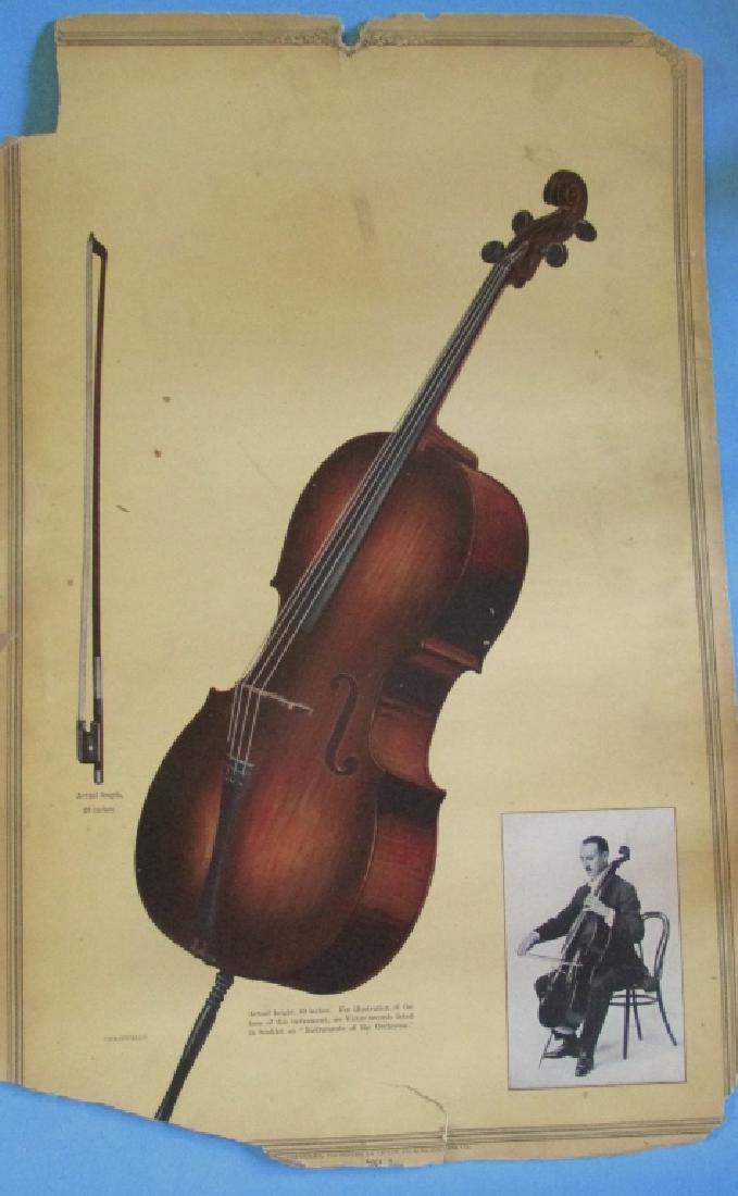 Victor Records Poster Cello Violon (1 of 3)