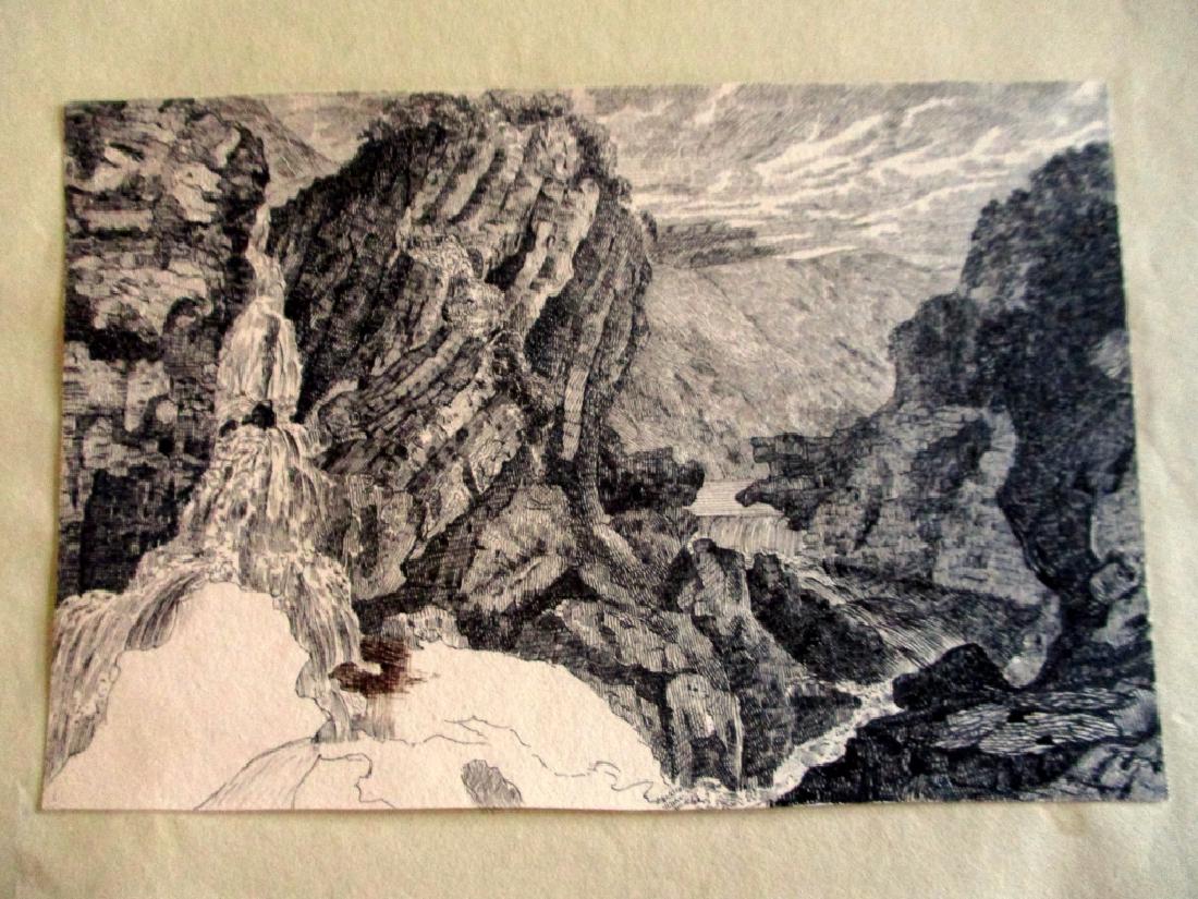 Early Pen & Ink of Waterfalls (1 of 1)