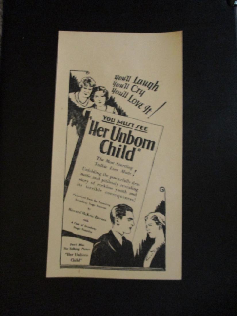 Her Unborn Child Talkie Broadside (1 of 2)