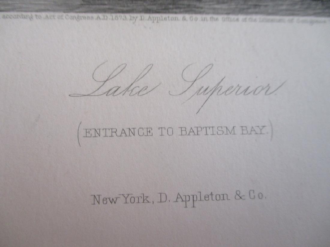 Lake Superior Entrance to Baptism Bay: Lake Superior Entrance to Baptism Bay After William. Hart Artist: William Hart Print Type: Engraving Dated: 1873 Publisher: D. A