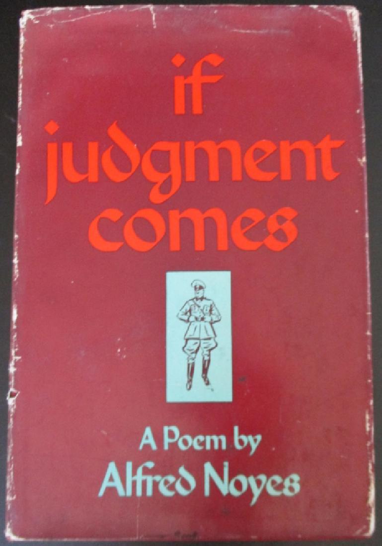 If Judgment Comes - Anti-Nazi Poem: If Judgment Comes Anti-Nazi Poem with drawings by John Alan Maxwell. Advance Copy. Author: Alfred Noyes Illustrations B/W Plates Dated: <