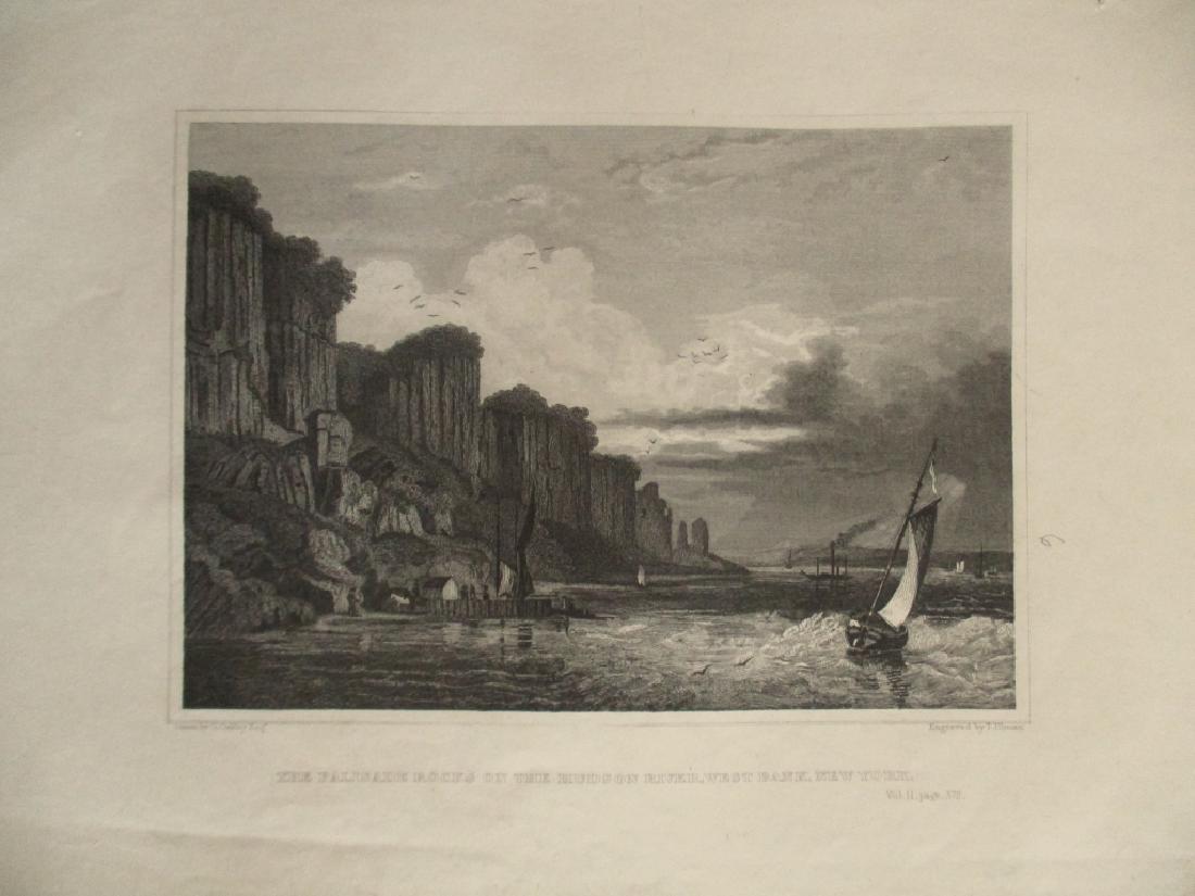 The Palisade Rocks on the Hudson River: The Palisades Rocks on the Hudson River West Bank New York George Oakley (1793-1869) Thomas Illman (d. 1859 or 60) Print Type: Engraving Date: