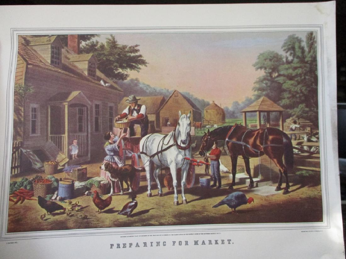 Preparing for Market -  Currier Ives (1 of 1)