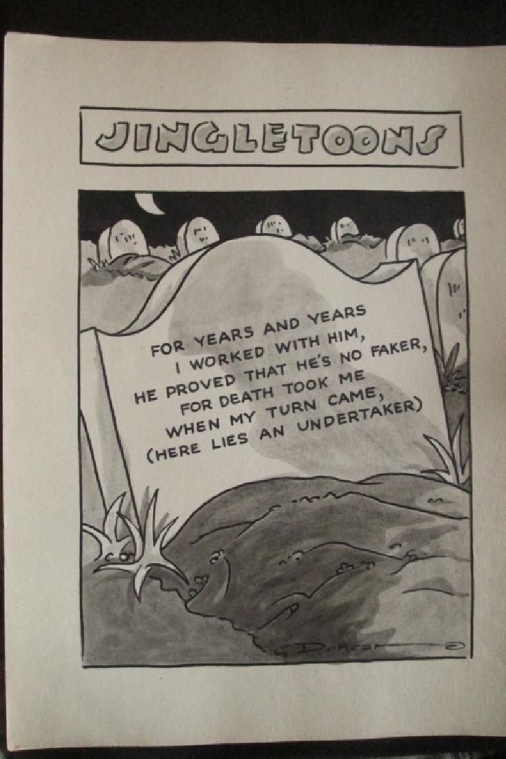 Original Jingletoons The Undertaker - Doncar: Original Jingletoon "For Years and Years I Worked With Him, He Proved That He's No Faker, For Death Took Me When My Turn Came (Here Lies An Undertaker)