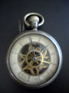 Pocket Watch: Pocket Watch Open Escapement. We cannot open to view and no makers names seem to be present. Date/Period: 19th/20th Century Condition Report Not working. As is.