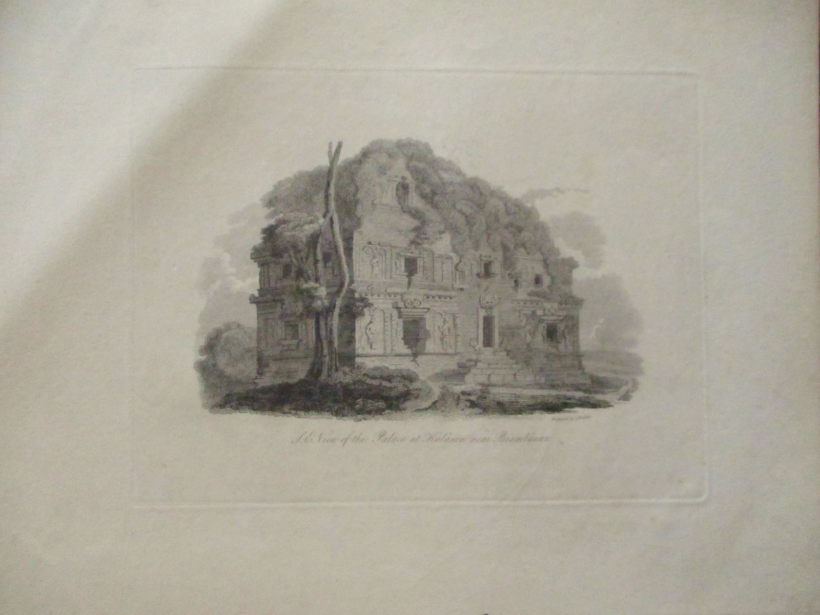 Palace of Kulasan: S.E View of the Palace at Kulasan near Brambanan Artist: J. Walker Print Type: Engraving Date: 1817 Publisher: Black Parury & Leaden