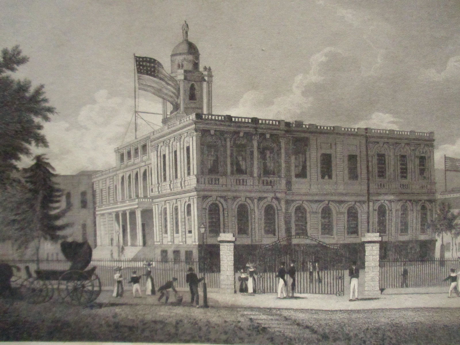 Early View of City Hall, New York City (1 of 3)