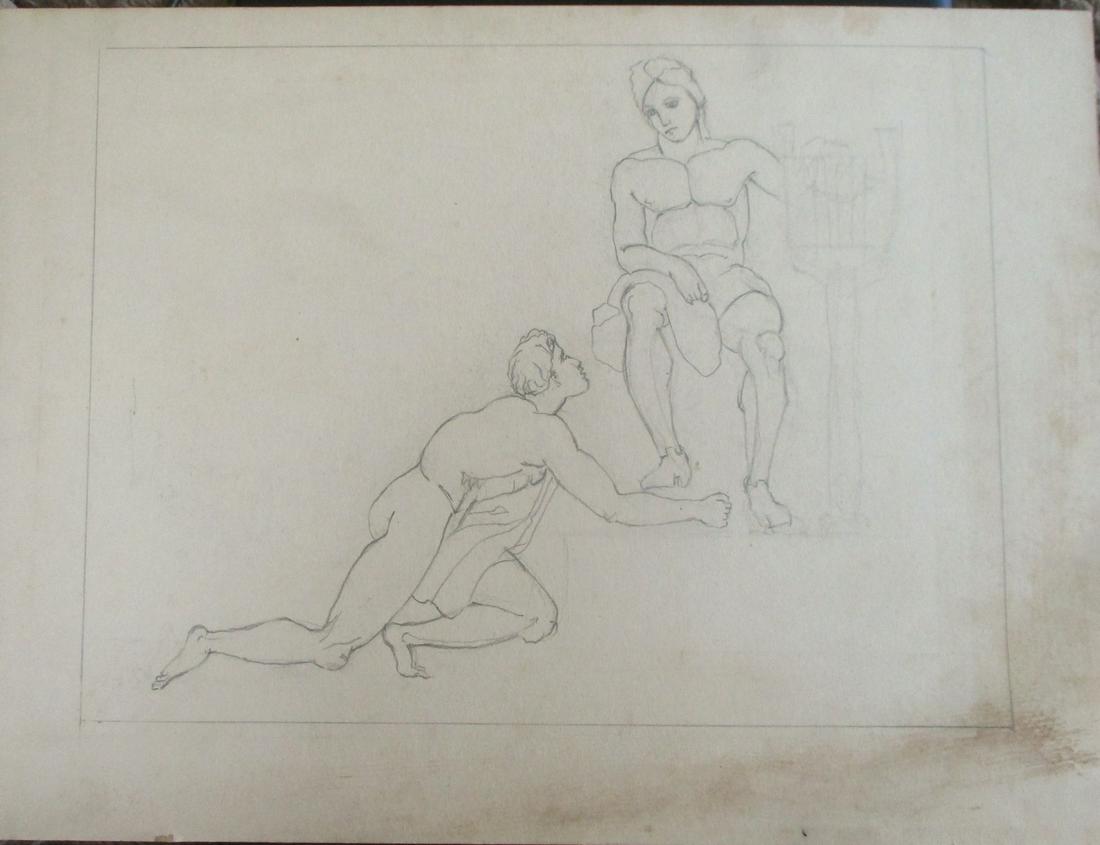 Alan Howard (1923 - 2008)  Portrait of Two Men (1 of 2)