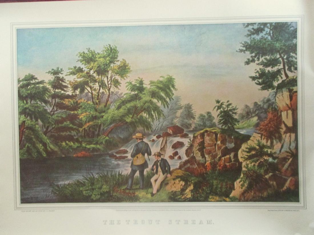 The Trout Stream -  Currier Ives (1 of 2)