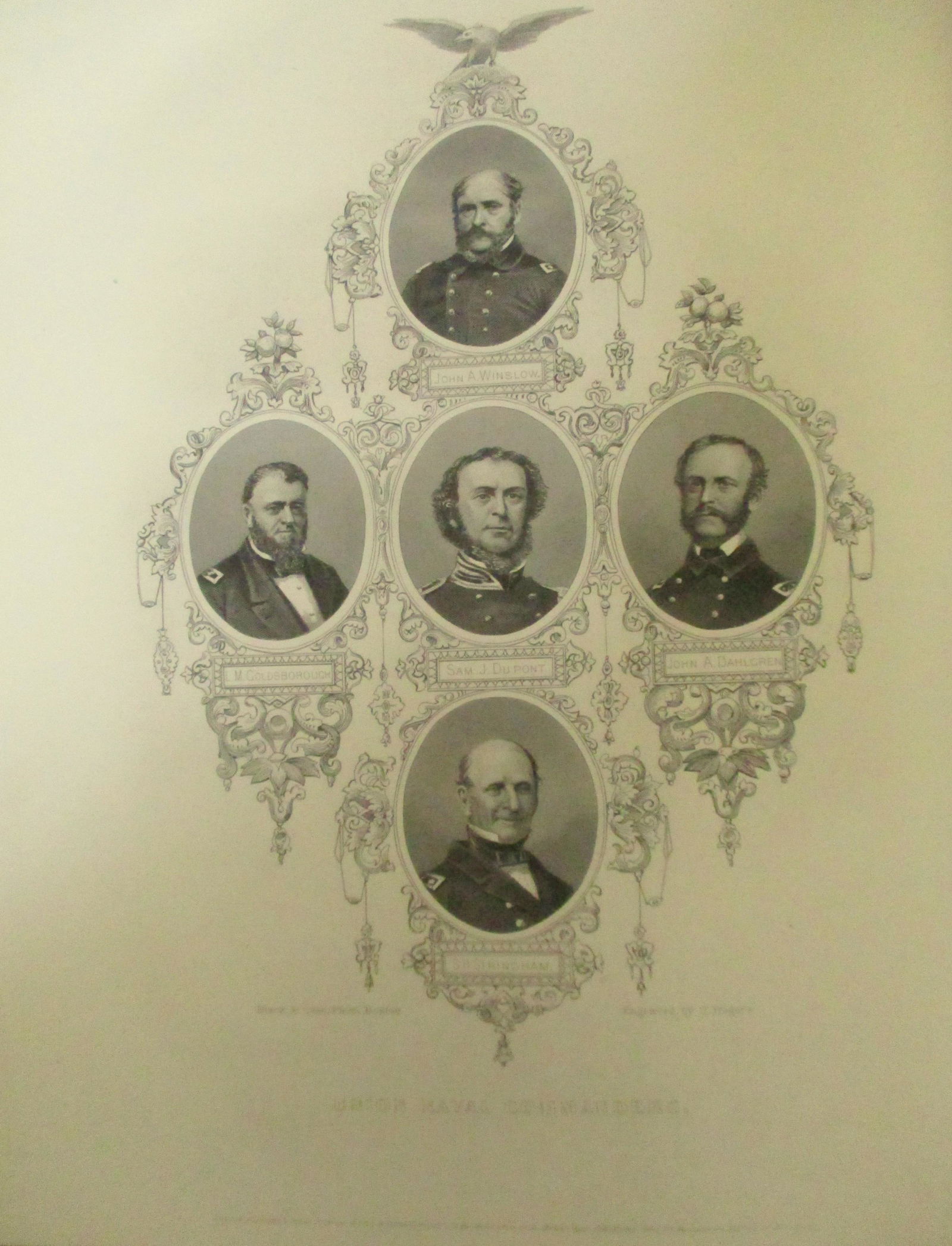 Portraits of Admirals Dupont et al. (1 of 6)