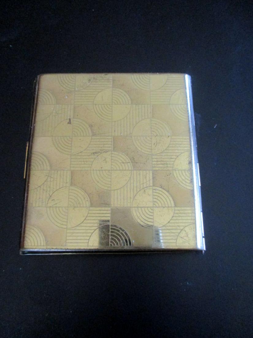 Art Deco Cigarette Case w/ Optical Illusion (1 of 3)