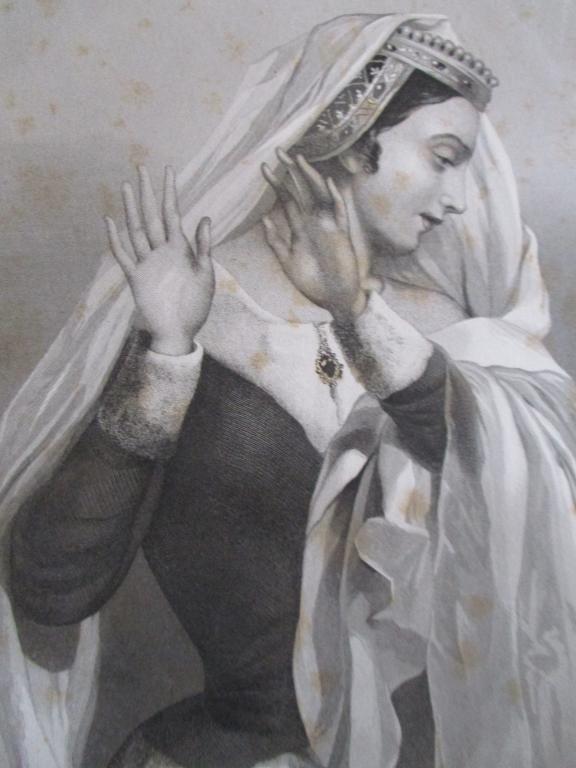 Lady Anne: Lad;y Anne Artist: AJ. Hayter / D. L. Glover Print Type: Engraving Date: 1848 Origin: British Dimensions: 10 x 6" Subj