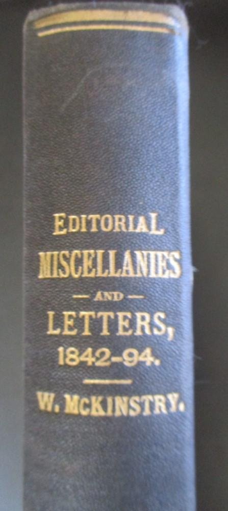 Editorials Letters Fredonia Censor 1842 - 1894 (1 of 4)