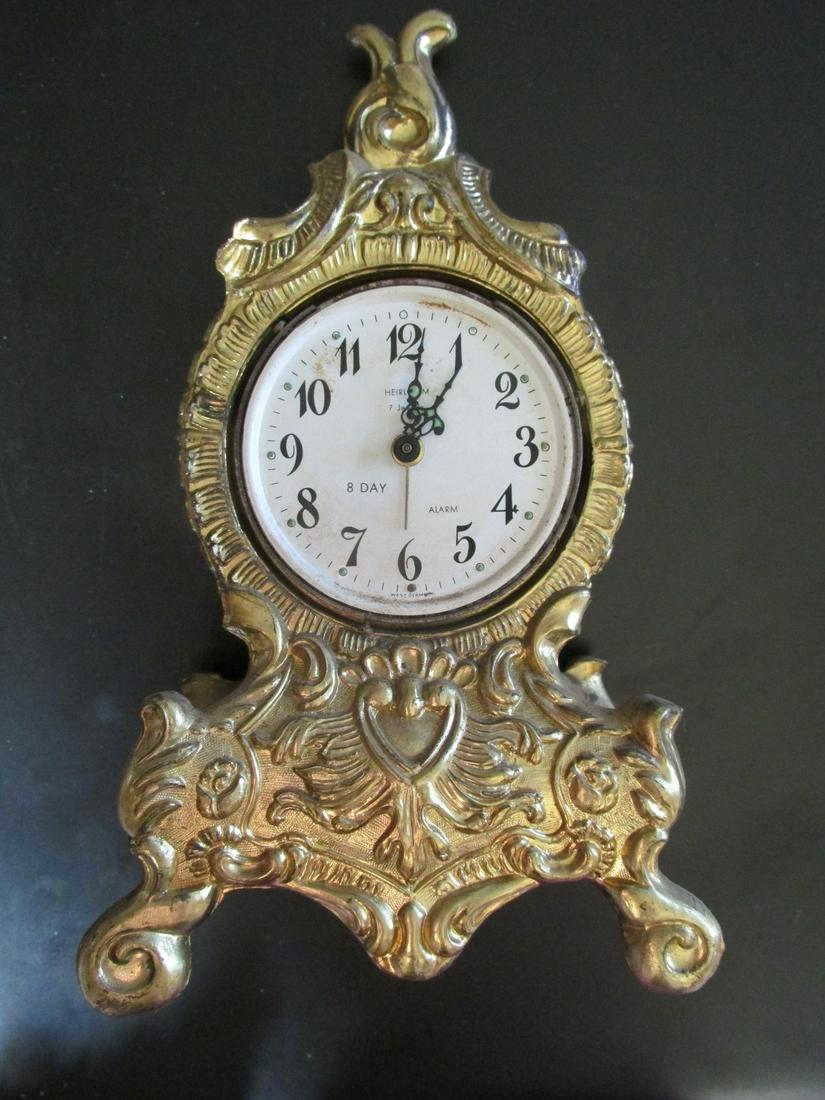 French Clock: >French Clock Condition Report Non-working order. No crystal. Sold as is.