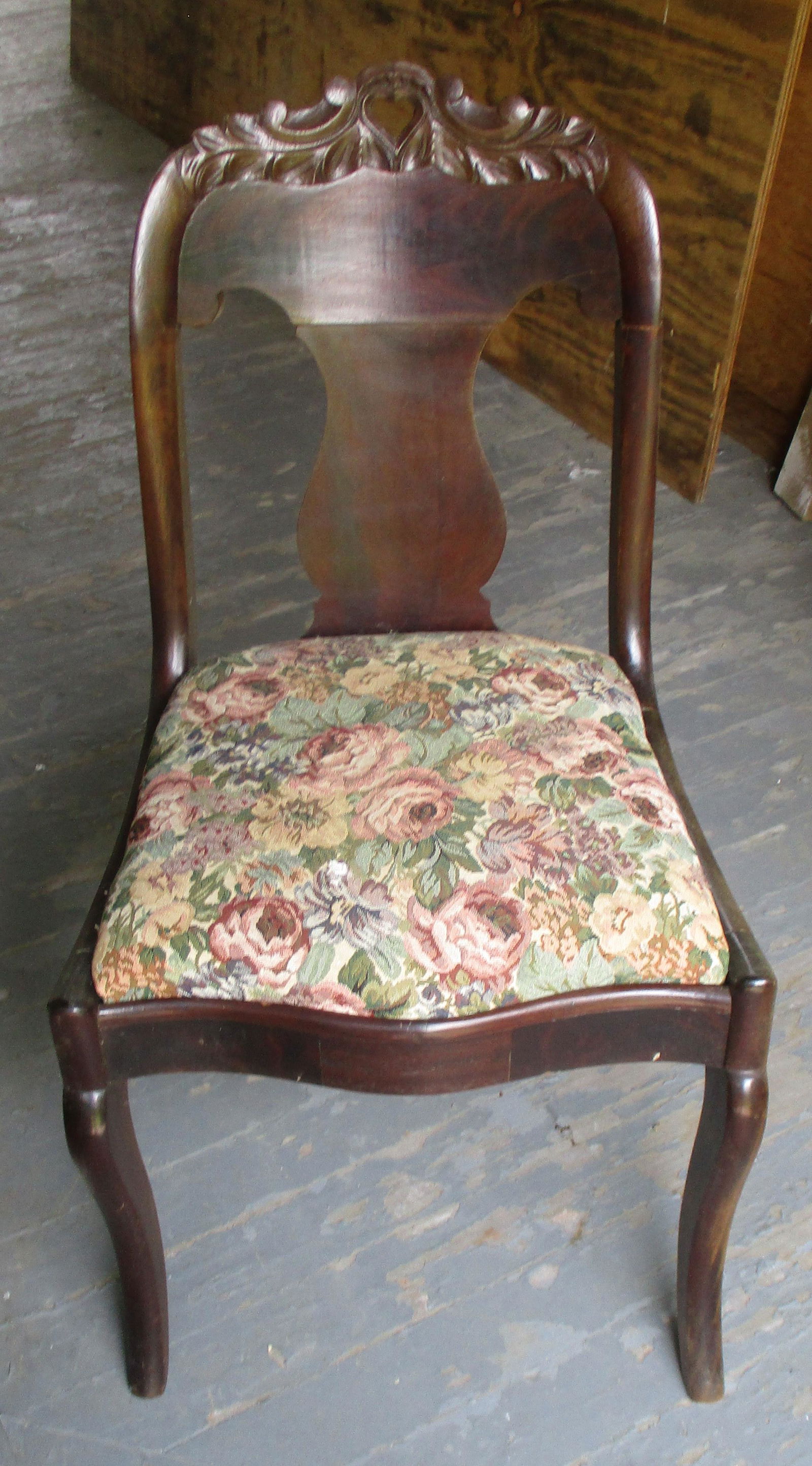 Victorian Flame Mahogany Side Chair (1 of 1)