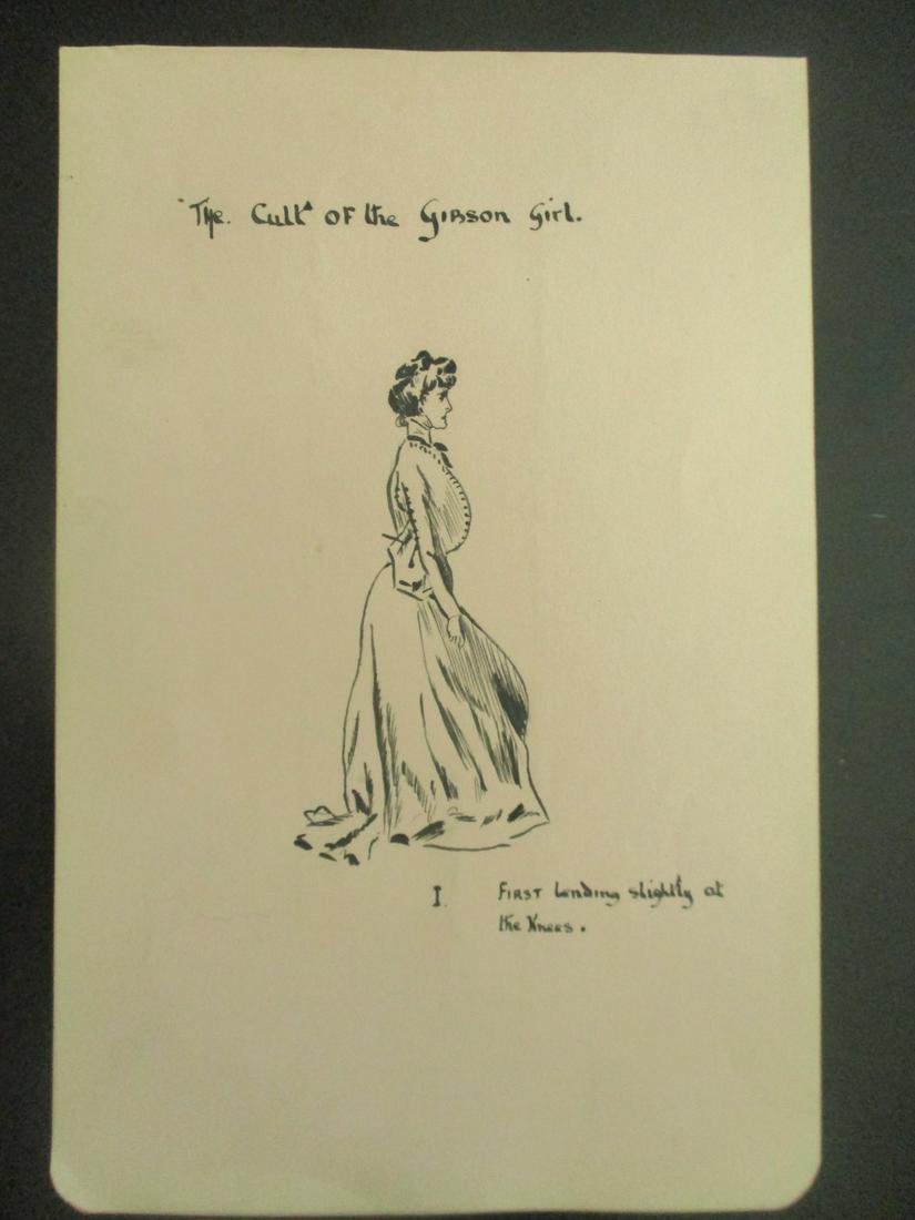 The Cult of the Gibson Girl - 7 Original Drawings (1 of 8)