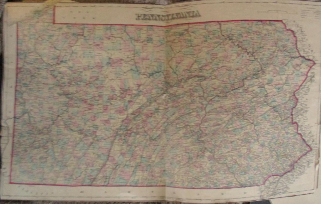3 Hand Colored Maps - Philadelphia Baltimore Penn.: Three Gray's Atlas Maps on one sheet - Pennsylvania - Philadelphia - Baltimore Depicts railroad lines, common roads, canals, topography, etc. All maps are on one she