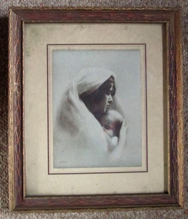 William H. Partridge (American, 1858-1938): Madonna This is original and is in photolithographic format as issued. Photographer: William H. Partridge Signed: In photo l/l Dated:
