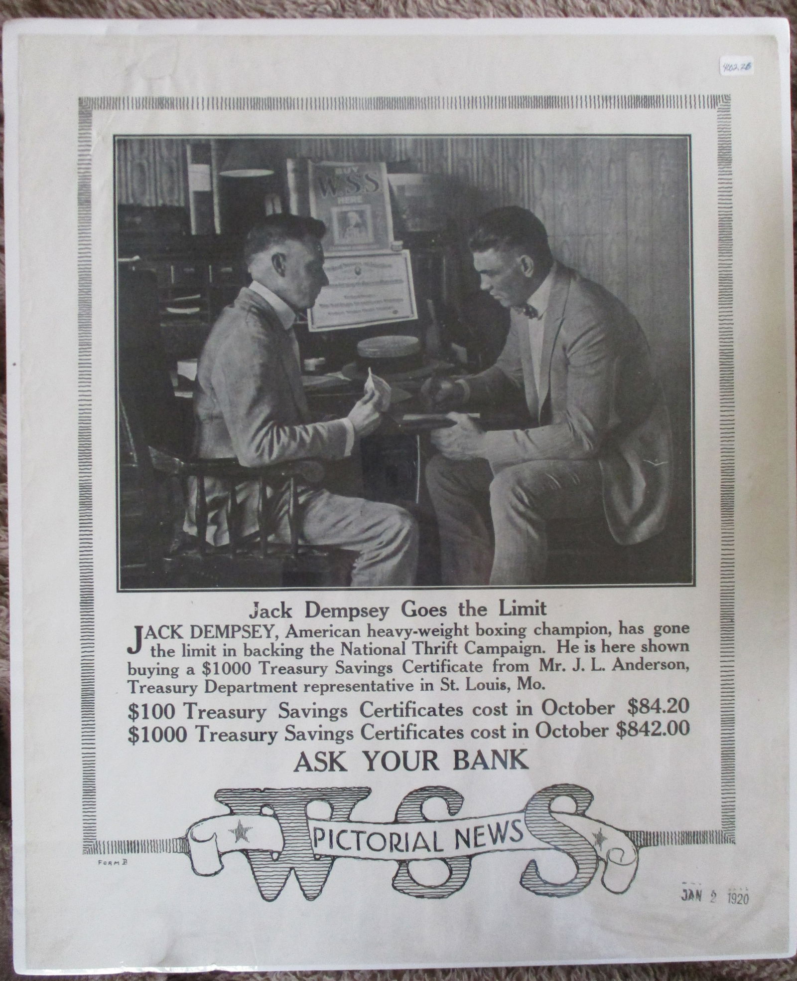 Jack Dempsey Goes the Limit  - Poster 1920 (1 of 4)