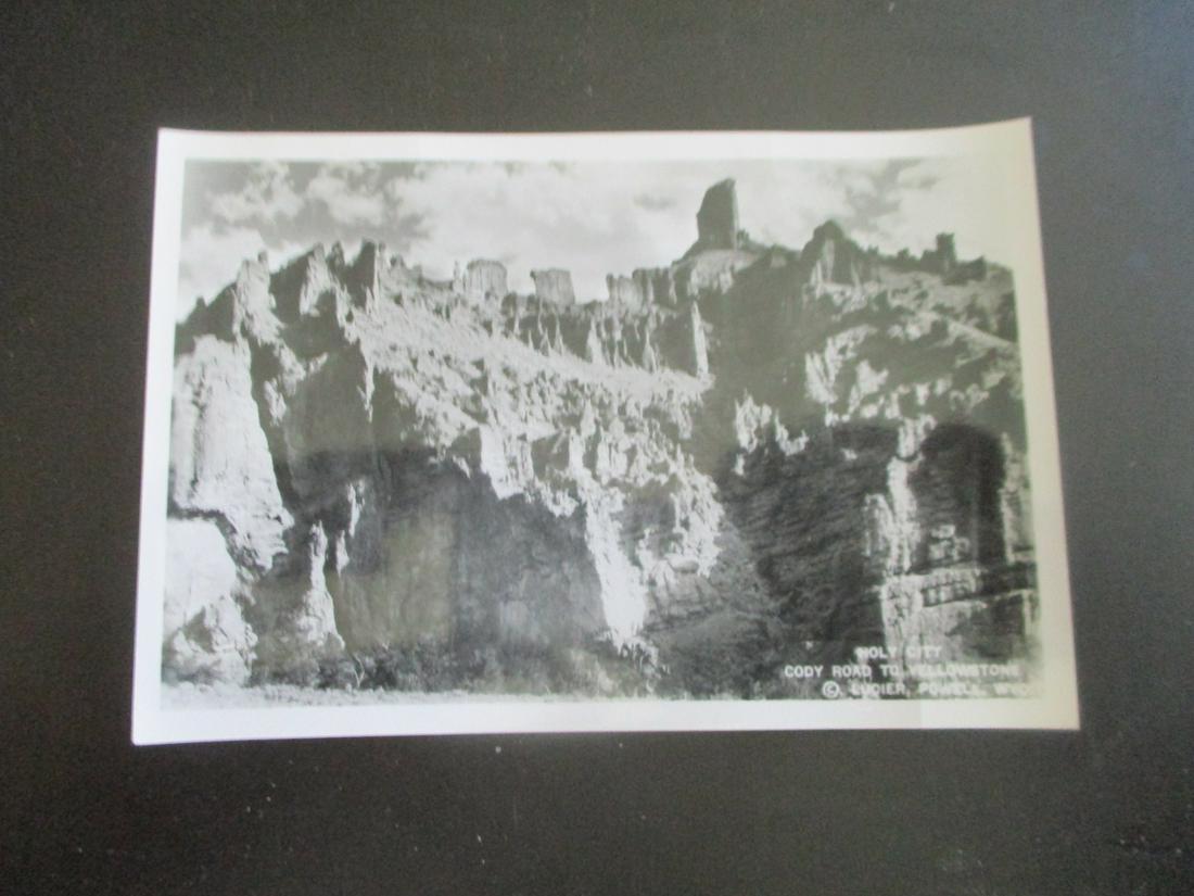 Holy City Yellowstone - Albert G. Lucier: Holy City - Cody Road to Yellowstone Wyoming.. Signed and titled in photograph - Lucier, Powell, Wyo. Photographer: Albert G. Lucier 1877 - 1962 Signed: